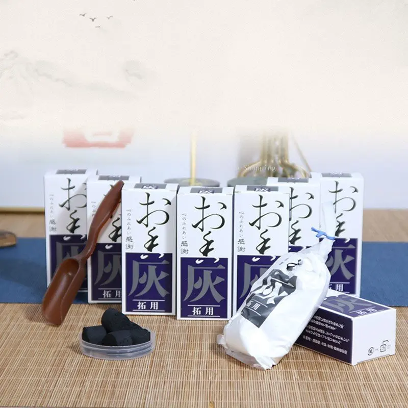 Incense Burner Ash Tooth Ash Japanese Ash Incense DIY Fire-proof Air Smoked Incense Seal Incense Supplies Gray White Incense Ash