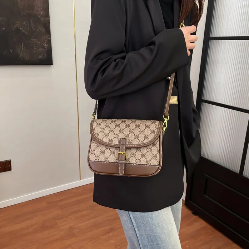 

Роскошная брендовая женская кожаная сумка через плечо, элегантный классический дизайн для женщин от известного дизайнера, популярный стиль