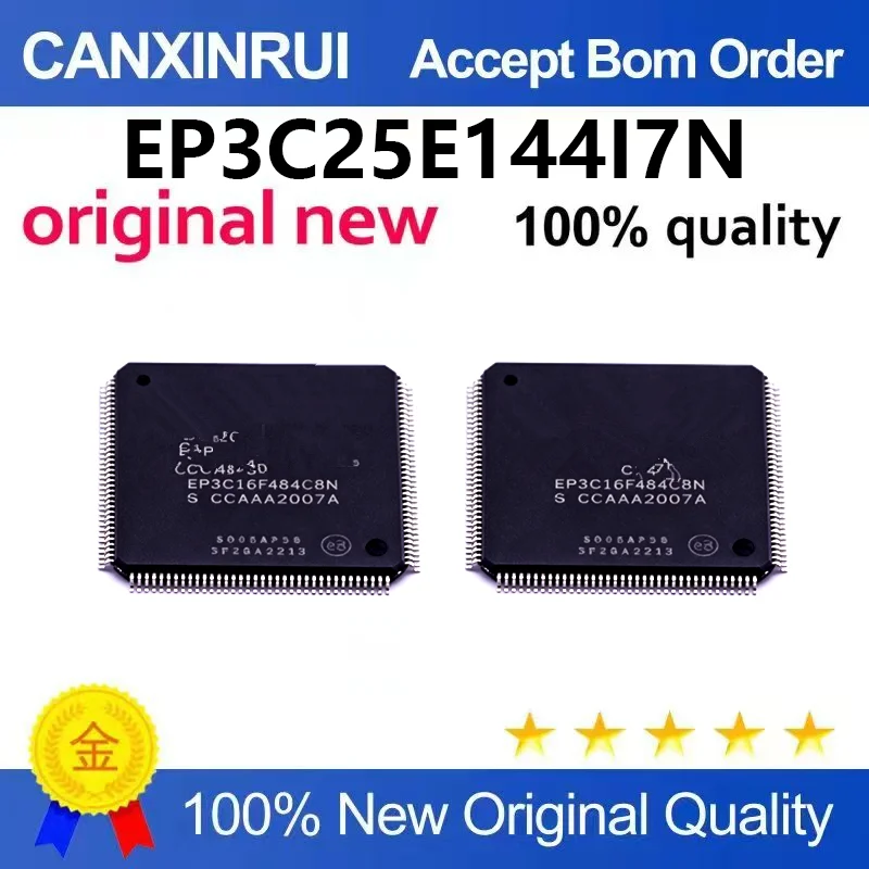 (5pcs-100pcs)Brand new original EP3C25E144I7N QFP-144 packaged embedded field programmable chip