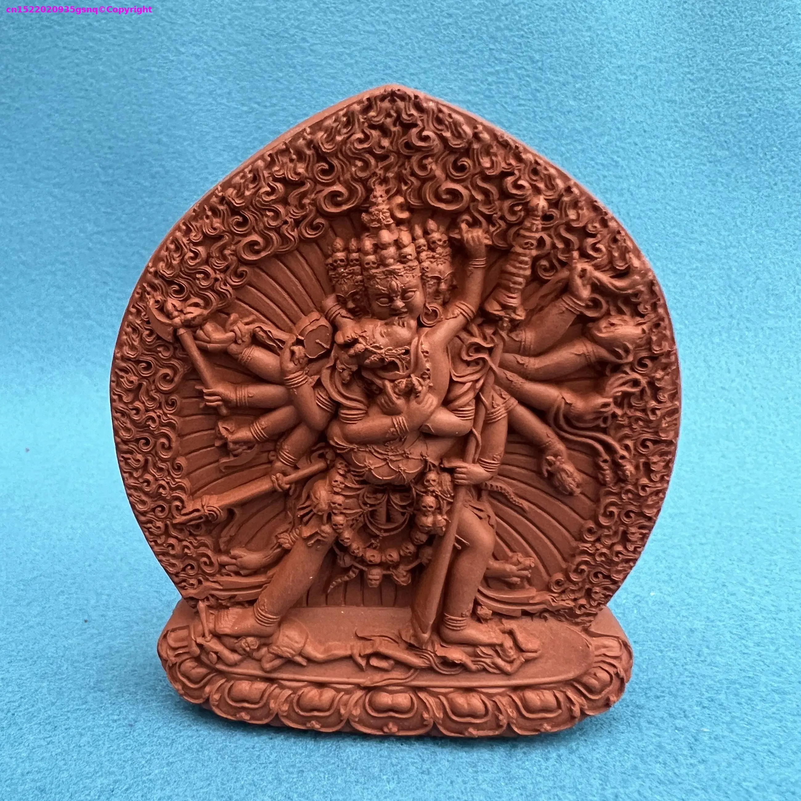 Esoteric Buddhism Vajrayana clay Chakrasamvara Heruka sat-chaya Holy tsha-tsha Buddhist temple altar lama  monk worship