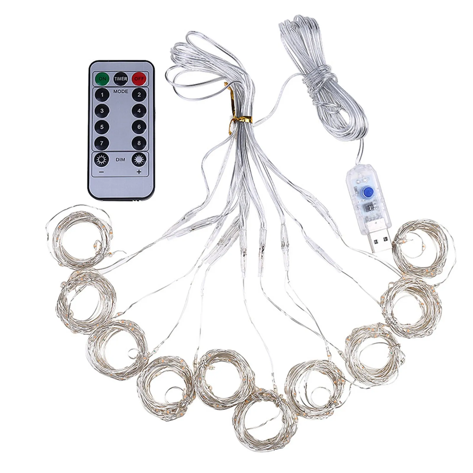 Warm White Curtain Lights Trending Fairy String Lights Bestseller Remote Control Led Highly Recommended Wedding Backdrop 2026 T1