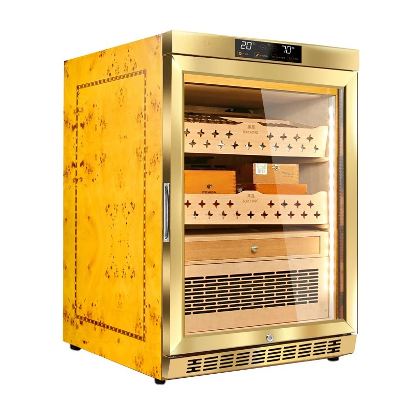 Smart horizontal line solid wood constant temperature and humidity electronic humidifier for hydration