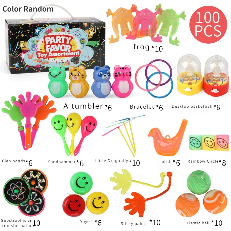 100pc Party Favors Toy Parent Child Table Game Bulk Toys for Kids Birthday Present Souvenir Toys Gift Party Prizes for Kids Gift