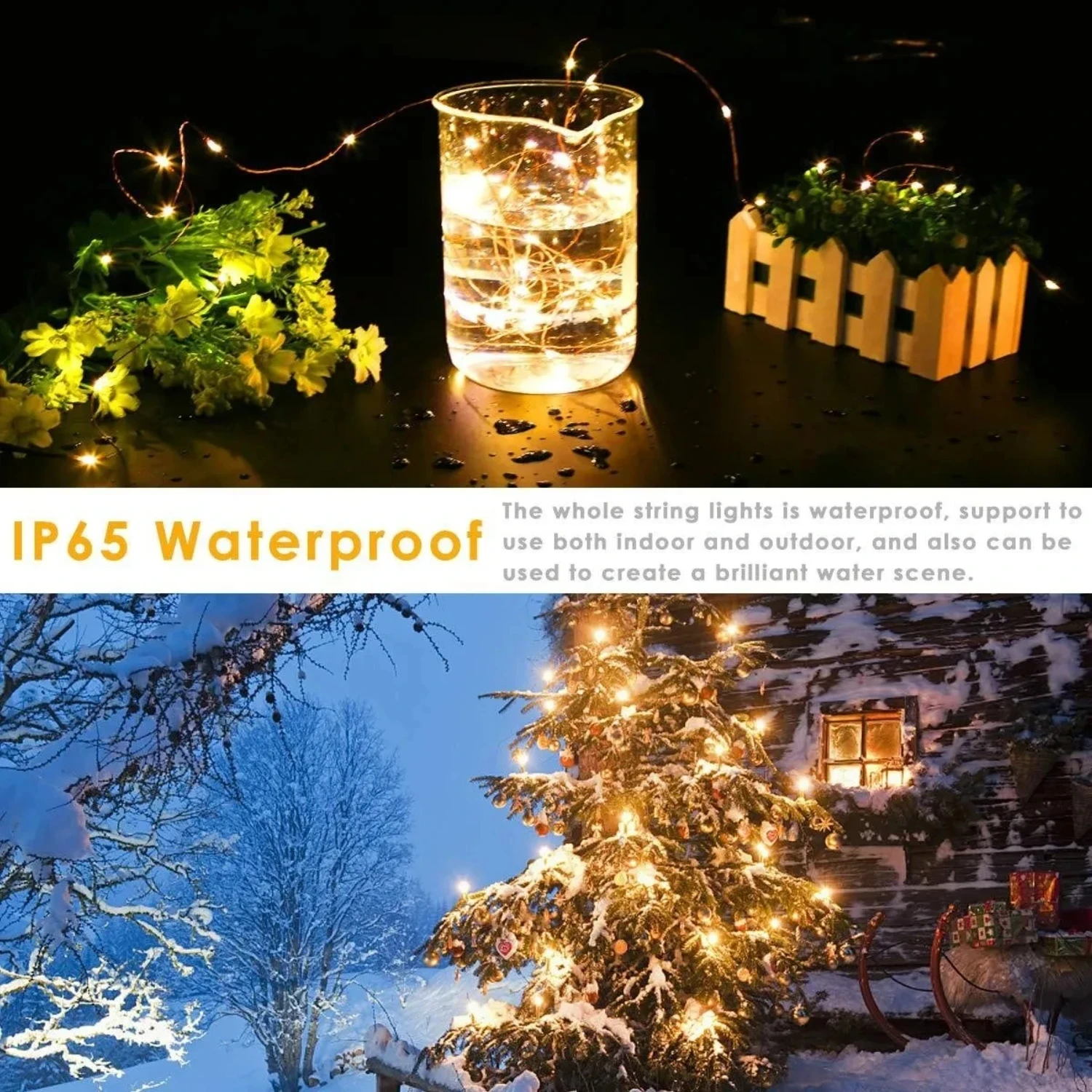 Impresionantes y festivas guirnaldas de luces USB para bodas, Navidad y decoración navideña: lámparas perfectas durante todo el año con R