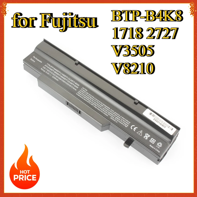 

BTP-B4K8 Laptop Battery for Fujitsu Esprimo V6535 V6545 V6505 V5545 Amilo Li2727 Li1718 Li2732 Li1720 Li2735 V3505 5200mAh