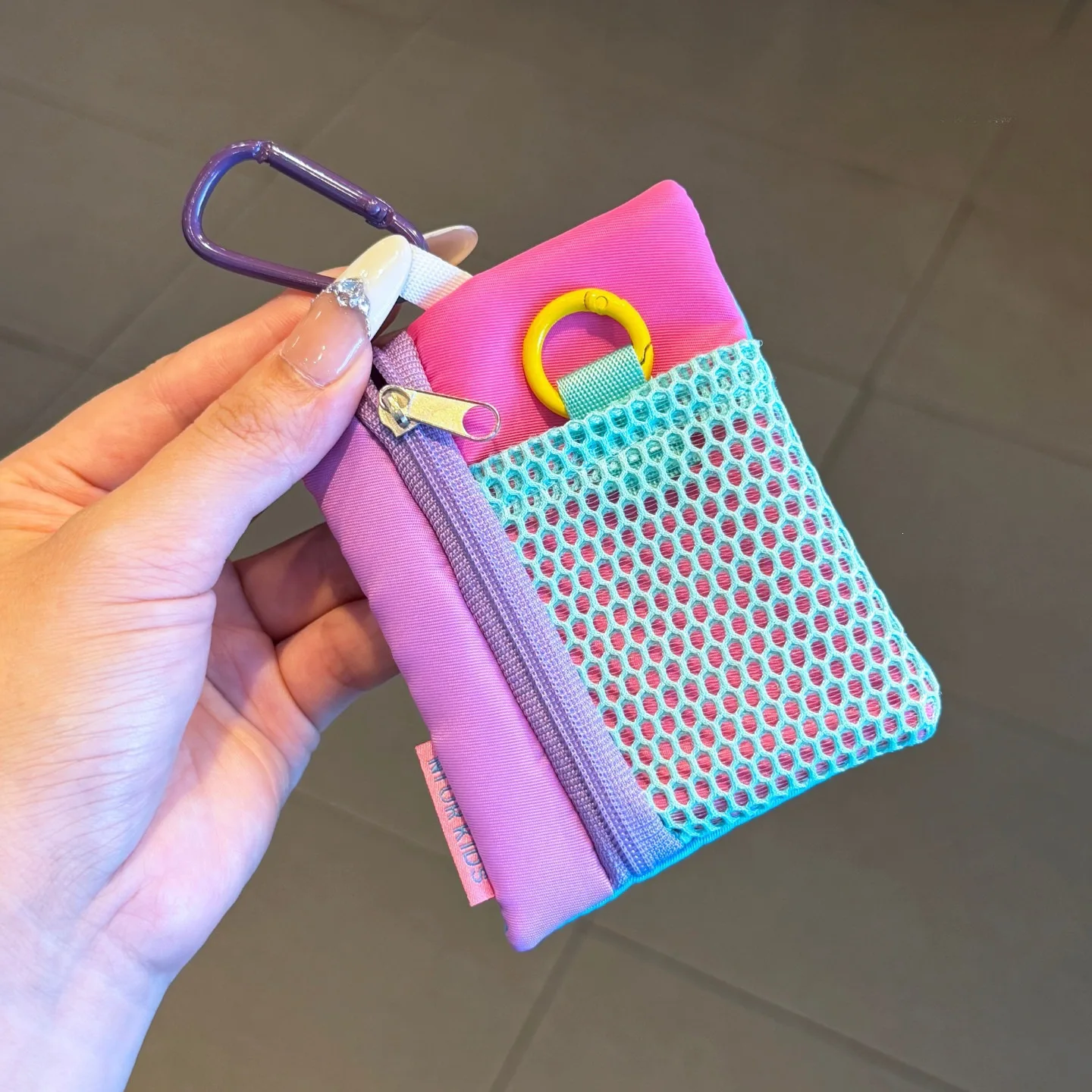2026 New Minimalist Storage Bag and Stylish Canvas Phone, Earphone, Coin Purse, Mini Card Holder, Key Pouch, Bamboo Color Block.