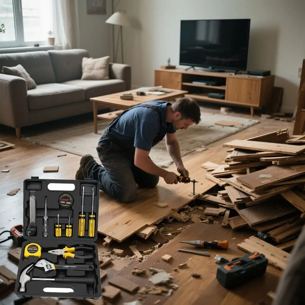 

Carbon Steel Gift Tools Set Hard Case 12V/21V Lithium Hand Tools Set Portable Wireless Charging Complete Toolbox