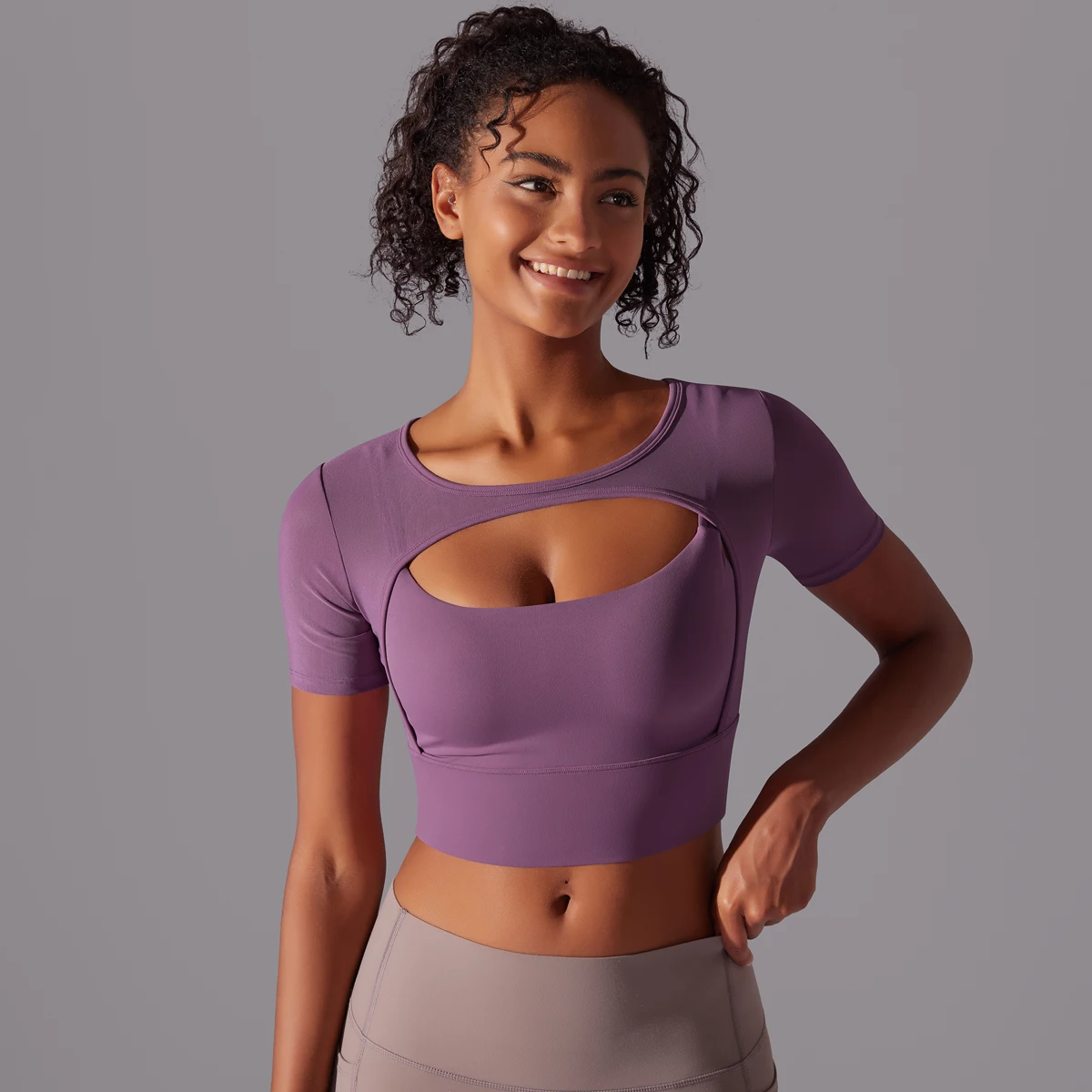 Frauen Mesh Yoga Shirt Sexy Kurzarm T-Shirt Sport Top Bluse Cover Up Quick Dry Gym Kleidung Laufen Fitness Tank Sportwear – Detail 23