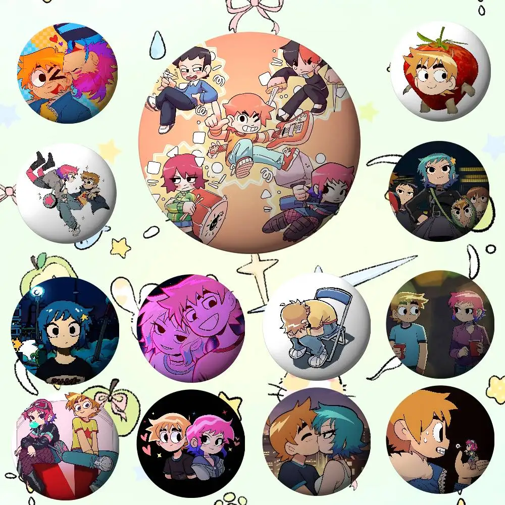 

Funny Scott Pilgrim Vs The World For Clothes Anime Enamel Pin Cute Things Cartoon Cosplay Badges On Backpack Brooch Art Gifts