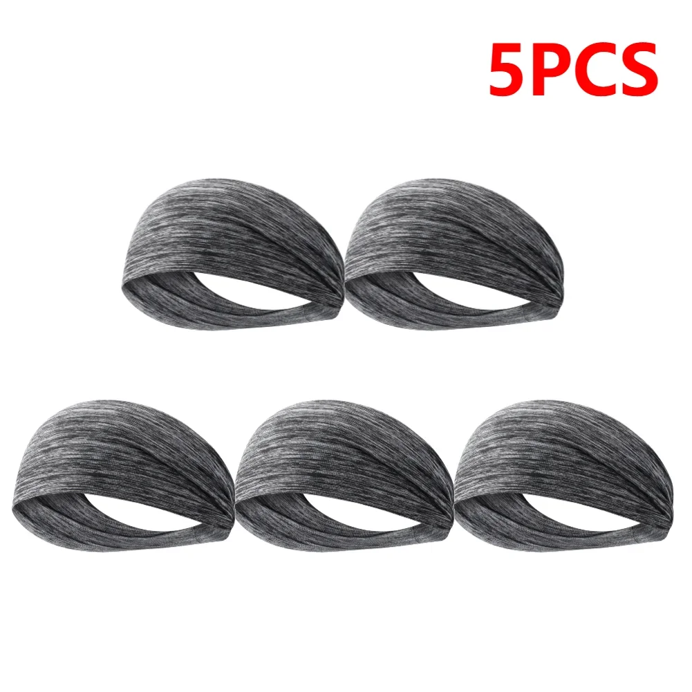 Elastic Sports Headbands Sweat Absorption Headdress Quick Dry Workout Headband Anti-slip Breathable Sweatbands for Yoga Running 썸네일 12