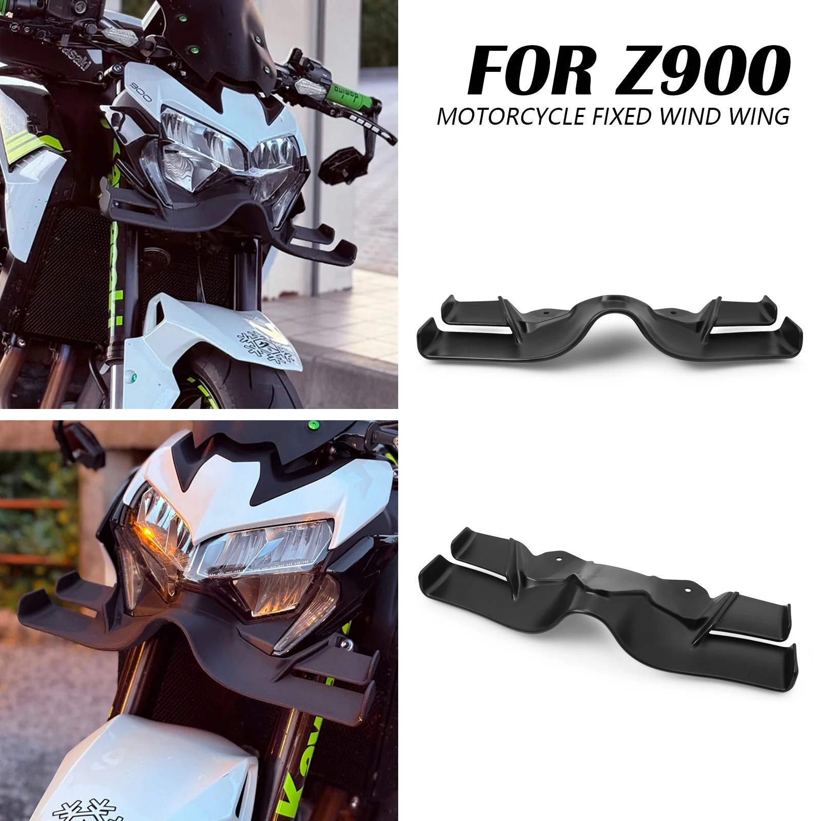 

Новые аксессуары для мотоциклов: передний спойлер, аэродинамический комплект крыльев для Kawasaki Z900 2020-2024