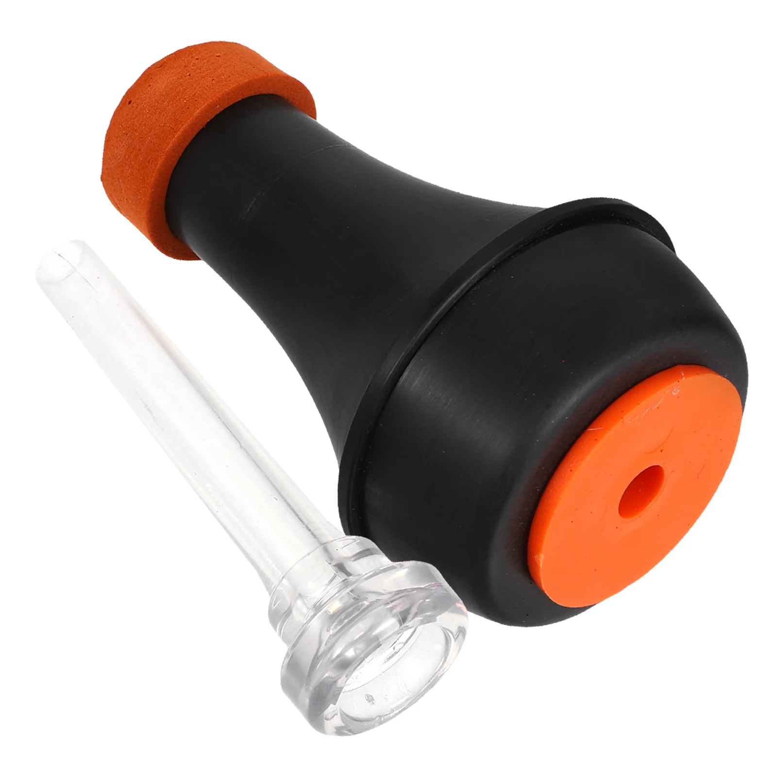 

Mini Trumpet Mute ABS Orange Black Mouthpiece Lightweight Volume Reduction Practice Accessory Brass Instruments Silencer