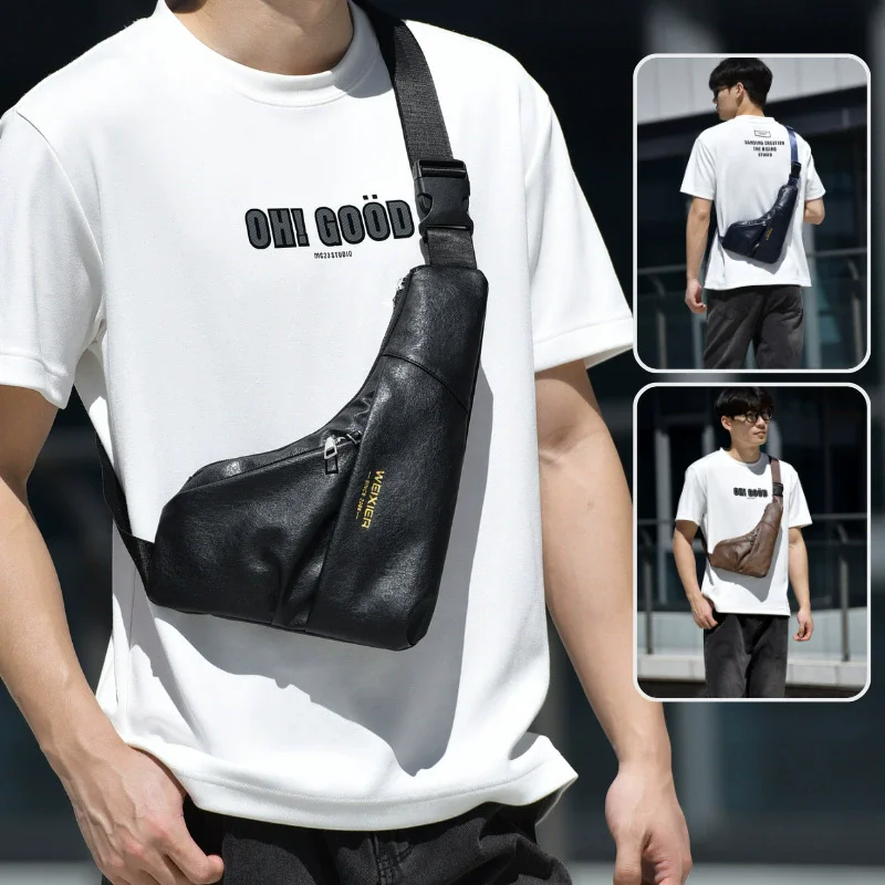 

Men's Chest Bag, Gun Bag, Cross-Border Chest Bag, Men's Lightweight, Minimalist & Large-Capacity Crossbody Bag
