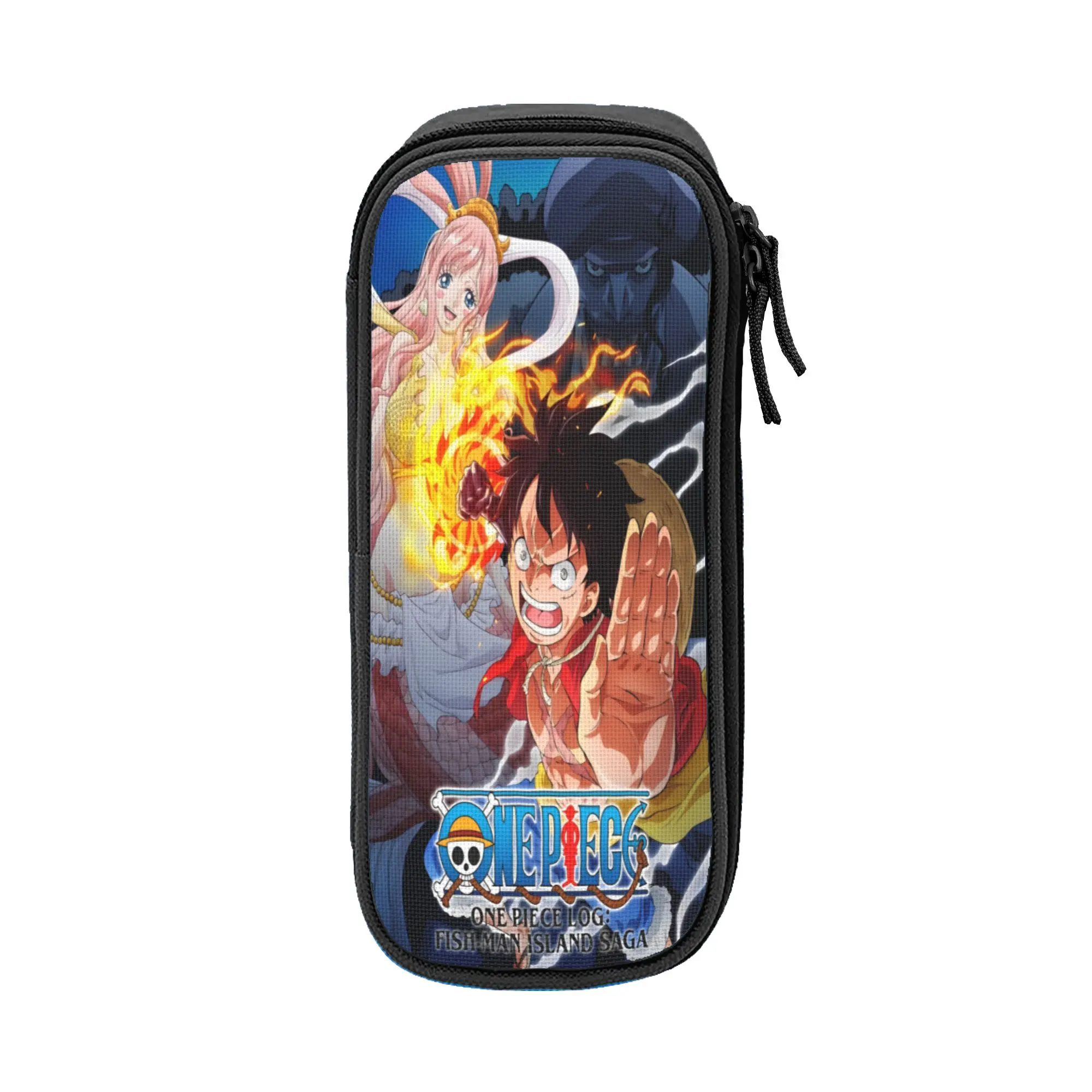 o-one-piece-e onepiece luffys Pencil Cases Fun Pen Box Bag Kids Big Capacity School Supplies Zipper Pencil Pouch