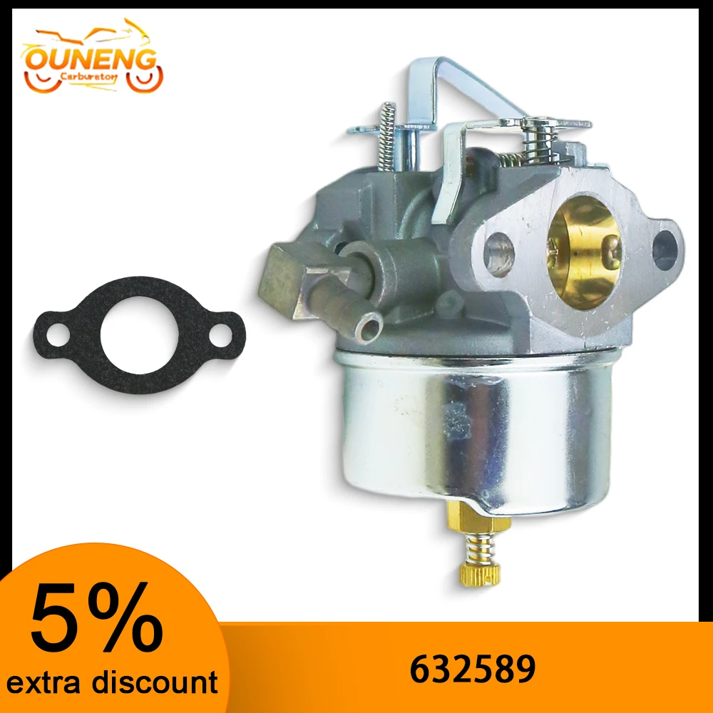 Small Engine Carburetor 632589 632284 631245 631820 631921 For Tecumseh H25 H30 H35 H50 Snow Blower Generator