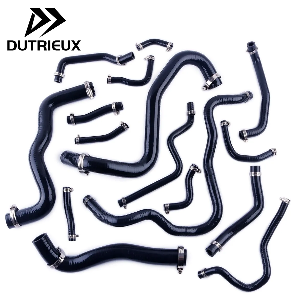 For 2016-2019 Honda Civic MK10 Si LX EX Sport 1.5T L15B7 Silicone Radiator Heater Coolant Hose Kit