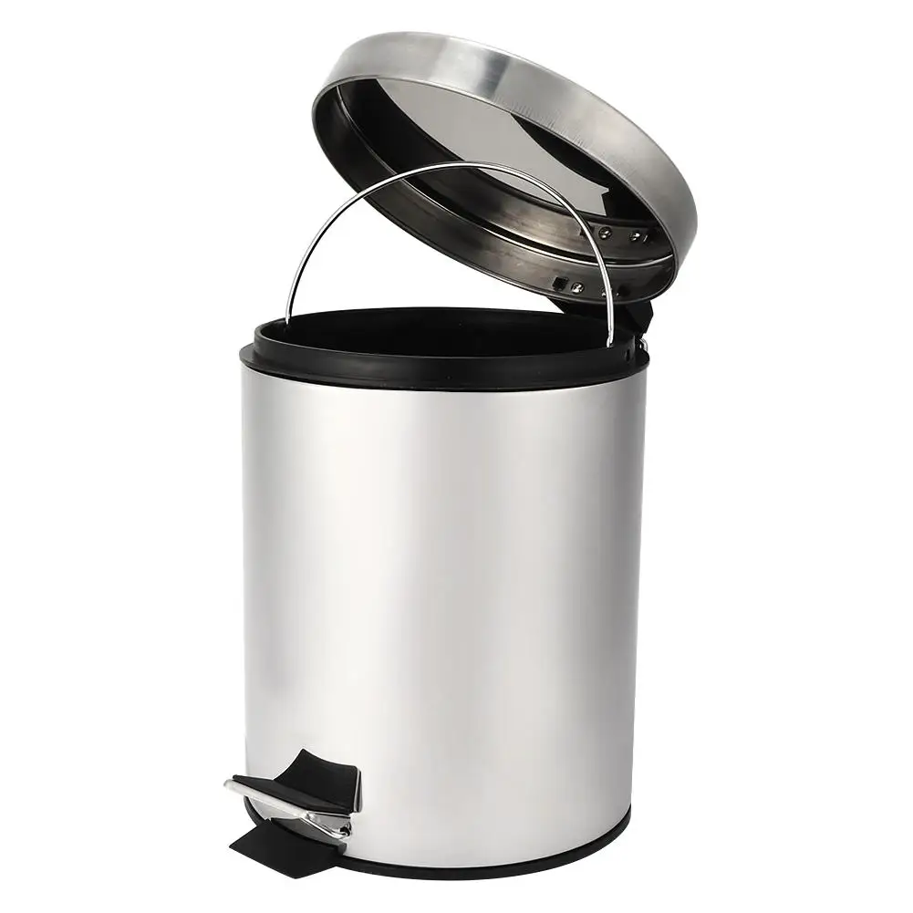 Stainless Steel Step Trash Can 3L/5L Home Dustbin Garbage Bin
