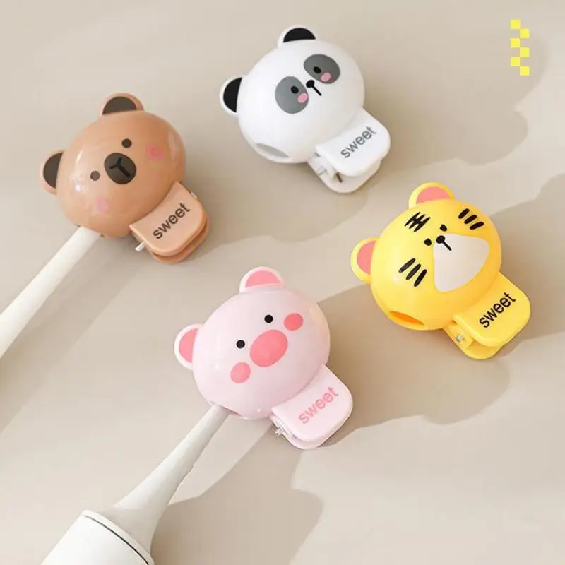 ⭐HOT❗ Dustproof Head Protector Cap Household Travel Cartoon Animals Toothbrush Head Cover Clips Portable Electric Toothbrush