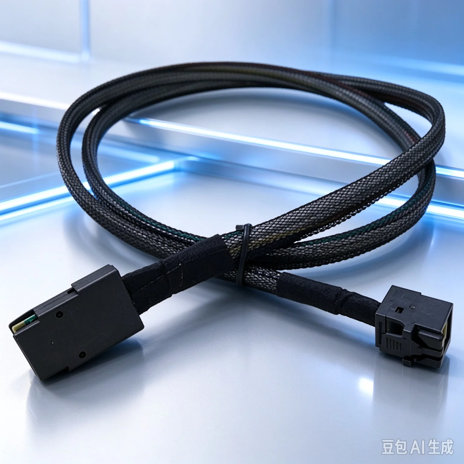 Cable for Straight MiniSAS 8087 to 8643 12G-6G RAID Card Hard Drive Backplane for Lenovo