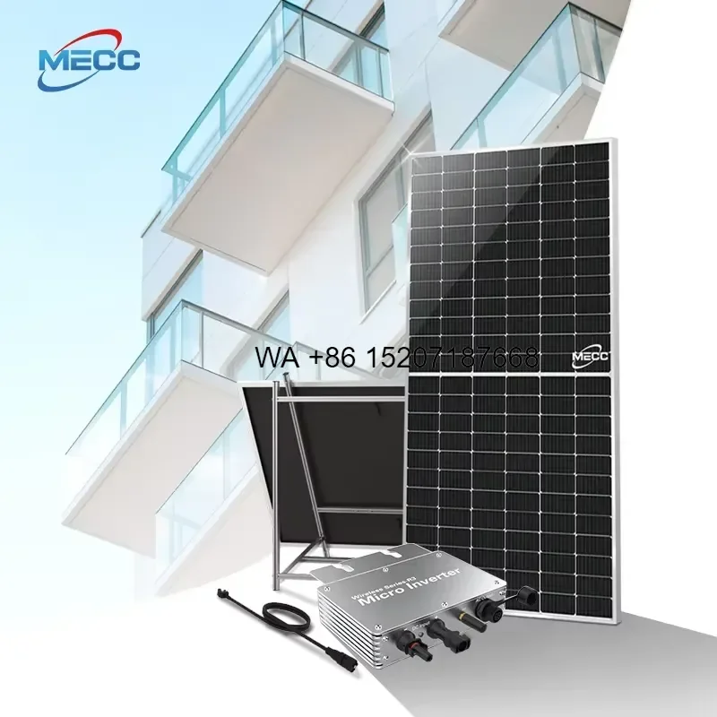 Wmwmnu for MECC Home Use 300w 800w 1200w 2400w Solar Panel Set Plug and Play Balcony Solar Panel Kit Mini Solar Energy System