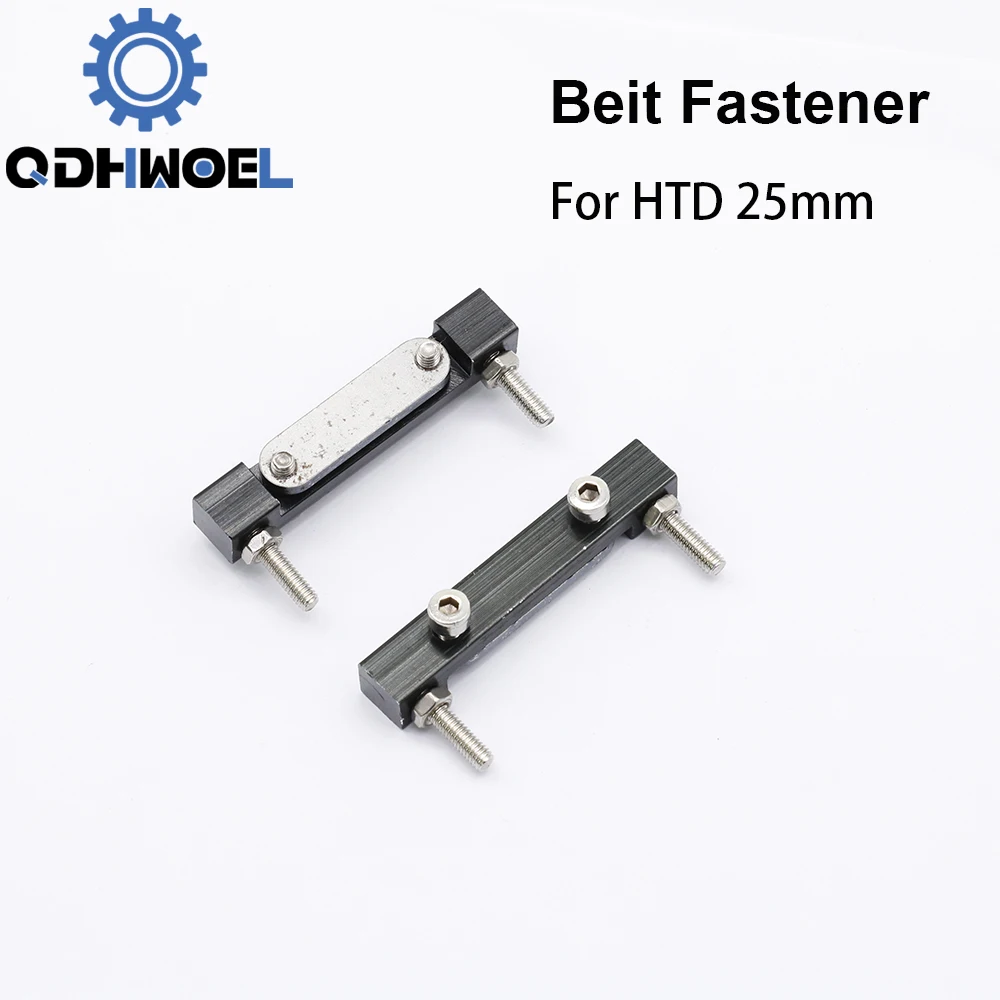 QDHWOEL E-series Belt Fastener For Width 25mm Open-Ended Timing Belt Transmission For X/Y Axis Hardware Tools Machine Parts