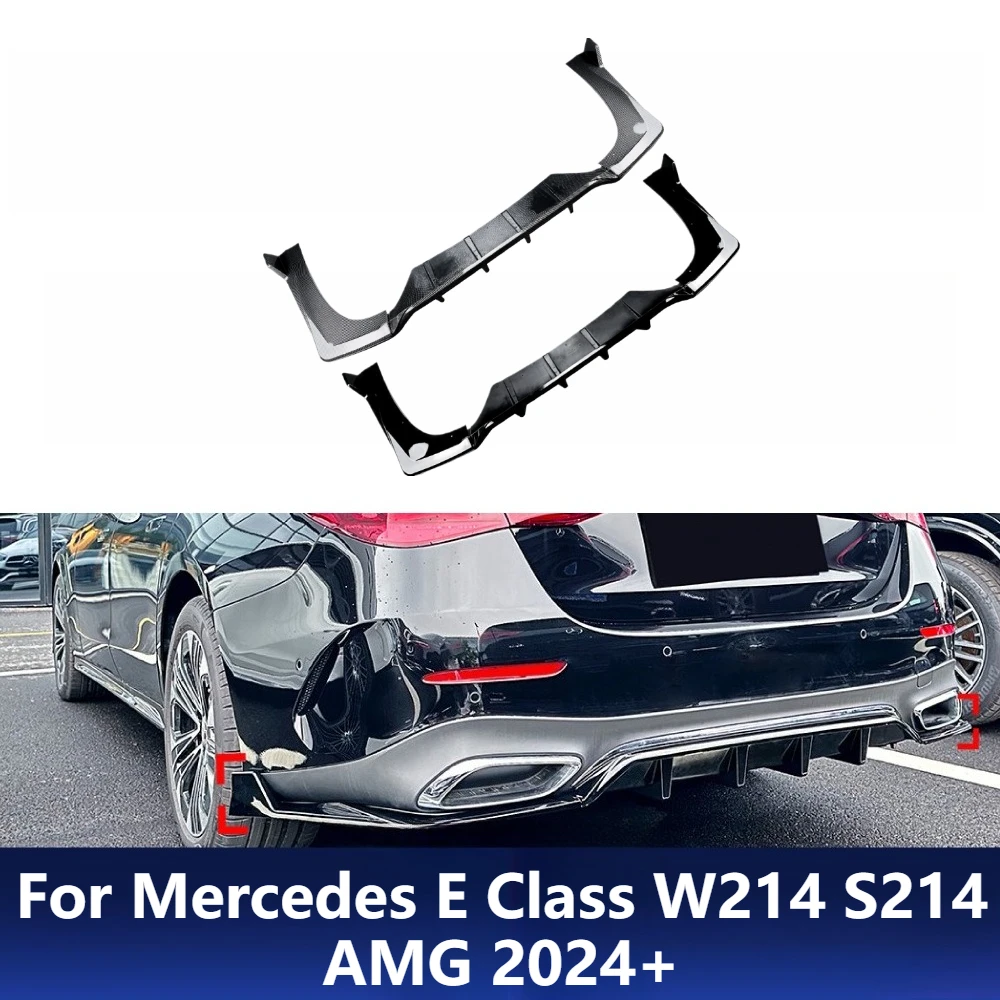 

For Mercedes E Class W214 S214 AMG 2024+ Rear Lip Diffuser Spoiler Cross Border Car Exterior Modification Upgrade Accessories