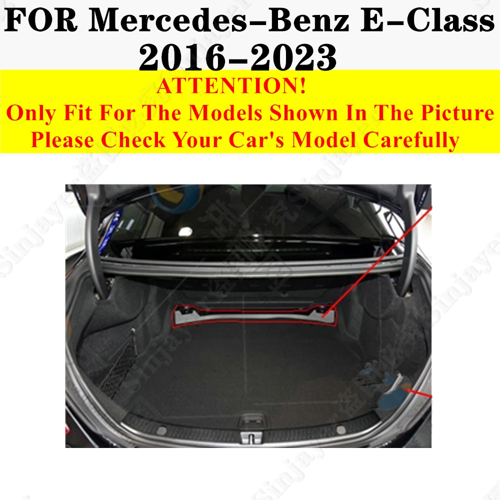 Custom Full Set Car Trunk Mat For Mercedes-Benz E Class W213 2023 22 2021 20 2019 2018 2017 2016 Rear Cargo Liner Tail Boot Pad