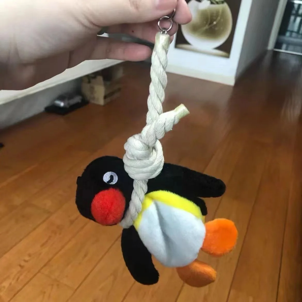 Porte-clés en peluche pingouin mignon, pendentif créatif, écharpe d'animal, poupée pingouin, sac à dos, décoration cadeaux