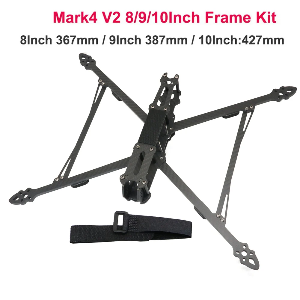 

Рамка из углеродного волокна для камеры FPV Mark4 V2 Mark 4, 7 дюймов, 295 мм/8 дюймов, 367 мм/9 дюймов, 387 мм/10 дюймов, 427 мм, 3K
