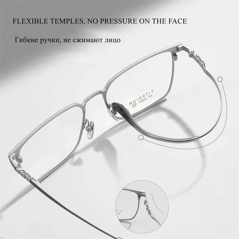 

KIZN Photochromic Lenses Man Medical Glasses Optical Lenses with Titanium RecipePrescription Glasses Student Myopia Presbyopia