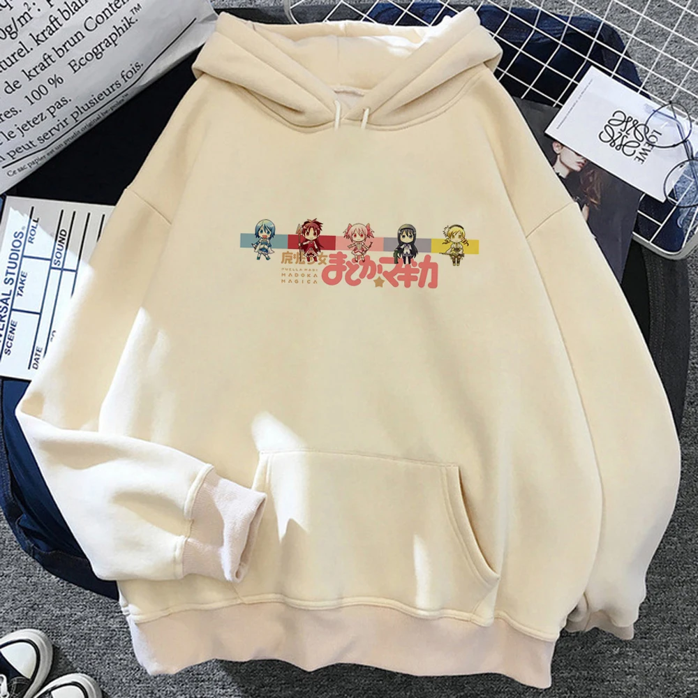 

Puella Magi Madoka Magica hoodies women sweat y2k aesthetic japanese Winter hoddies tracksuit female Fleece Pullover