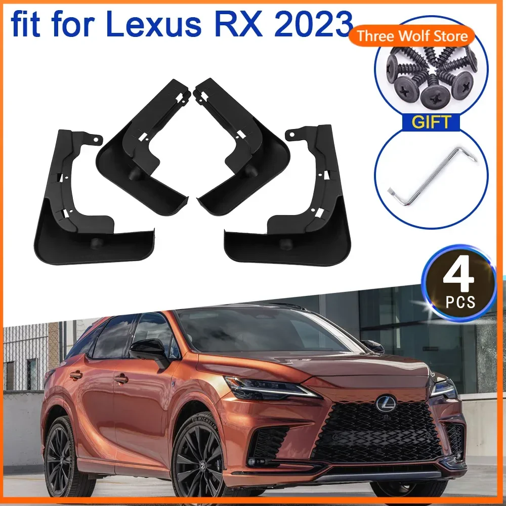 

Для Lexus RX 350 450 RH350 RH450 2023 2024 ALA10 ALH10 Аксессуары Брызговики Защита от брызг Передние колеса Крыло Брызговик