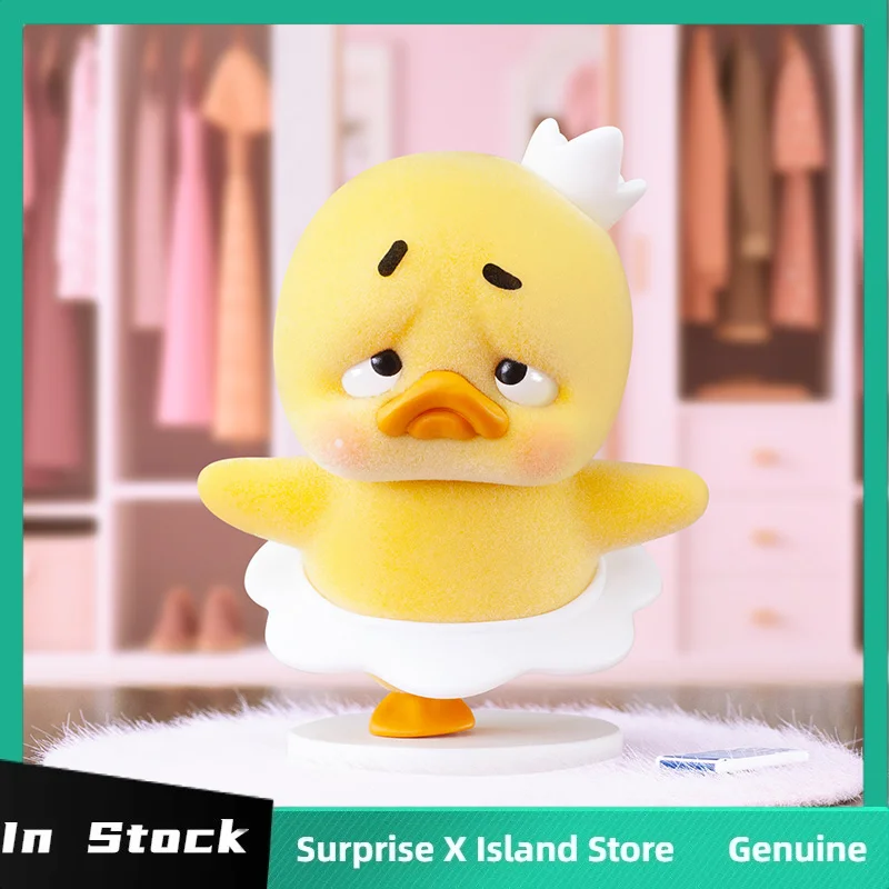Genuine Upsetduck Stop The Spiral Duck Series Blind Box Figure Dolls Cute Desktop Ornament Model Toys Upsetduck Mystery Box Gift