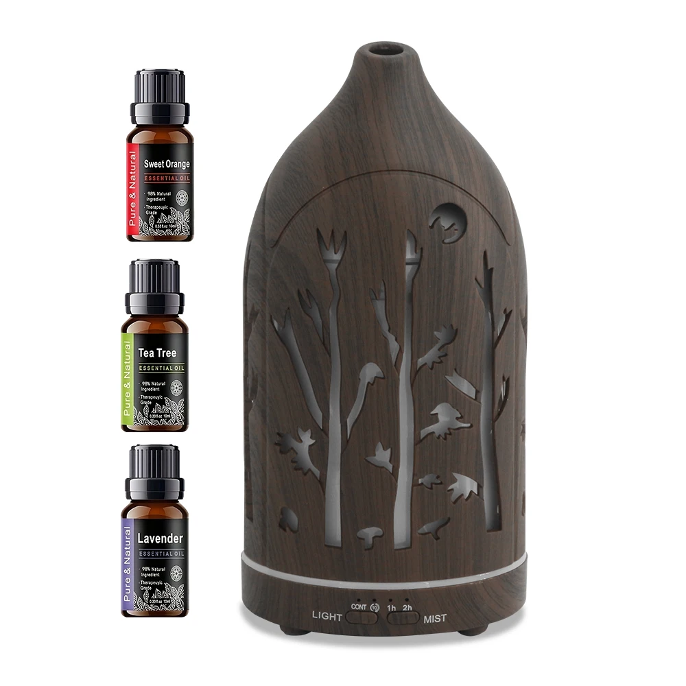 Essential Oil Diffuser, Ultrasonic Aroma Humidifier with Auto Shut-Off, Quiet for Home & Office