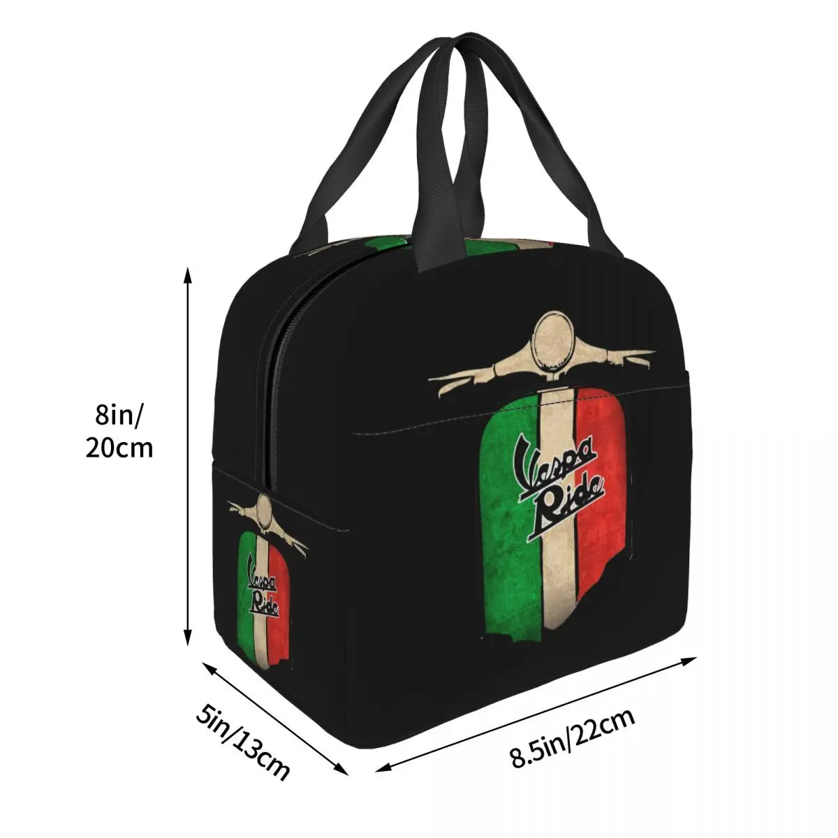 Vespa-Logo Lunch Bags Insulated Bento Box Waterproof Lunch Tote Leakproof Picnic Bags Cooler Thermal Bag for Woman Kids Office