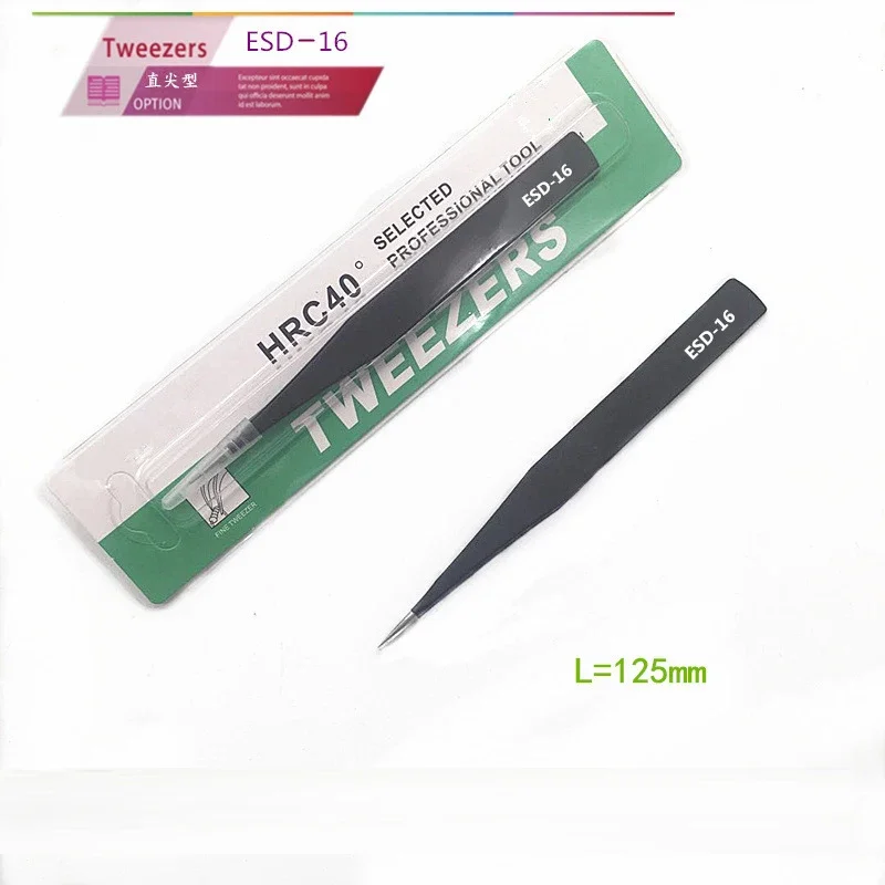 Pincettes pour Nail Art en Gel acrylique, 1.50MM, 5 pièces, strass, paillettes, Paillette, pince de cueillette, idéale pour stylo à points gemmes, Clip de manucure