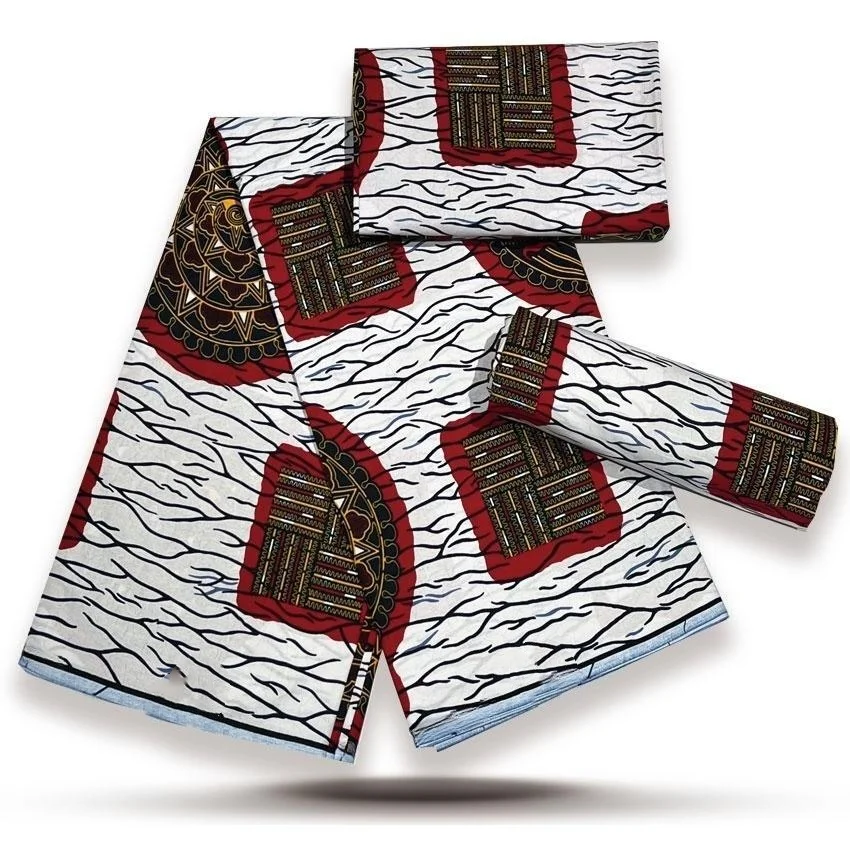 

2025 Nigerian Hollande-Wax Print African Fabrics High Quality for Patchwork New Style Fabric for Clothing Home Decor Y10