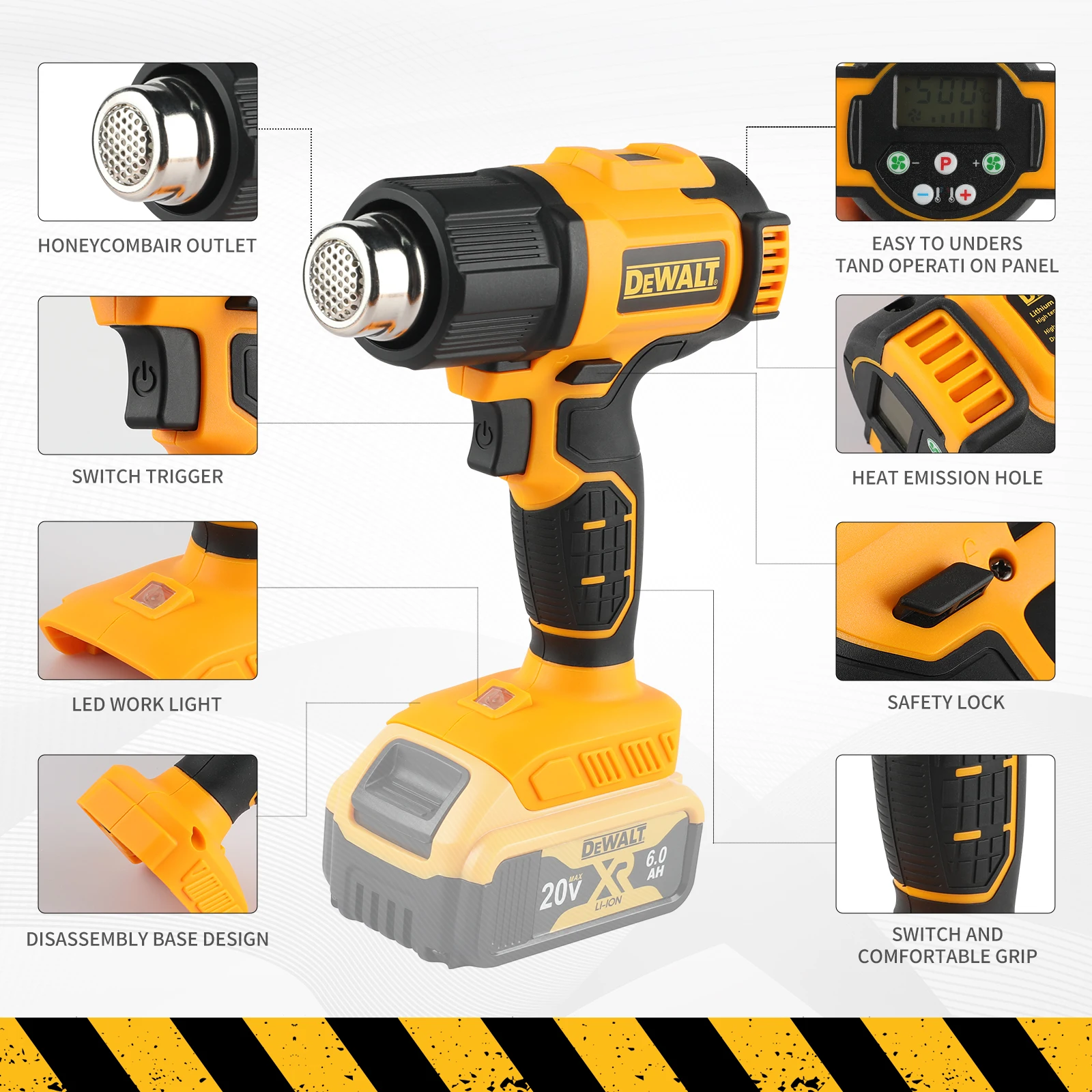 DEWALT DCE530 20Vコードレスヒートガンツール - Cordless Heat Gun For Shrink Tubing のレビューと価格