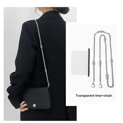 Pig Nose Chain Accessories Bag Platinum Strap Shoulder Strap Women's Bag Stewardess Strap Crossbody Metal Chain