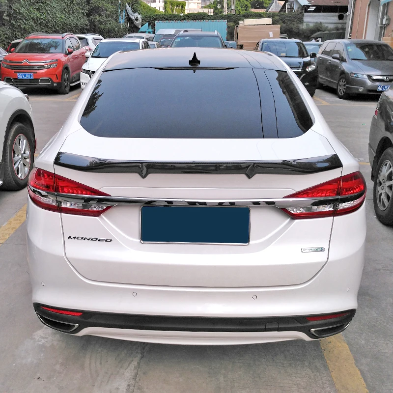 Spoiler Carbon Fiber Rear Trunk Wing R Style Refit Accessories Spoiler For Ford Mondeo Fusion 2013 - 2018