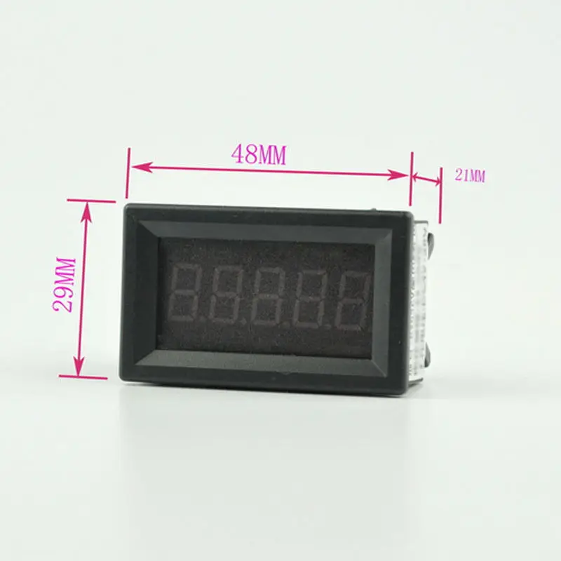 5Bit DC Voltmeter High Precision LED Digital Voltmeter 0-200V 100V 50V 33V 10V Voltage Volt Panel Meter battery monitor 5V 12V