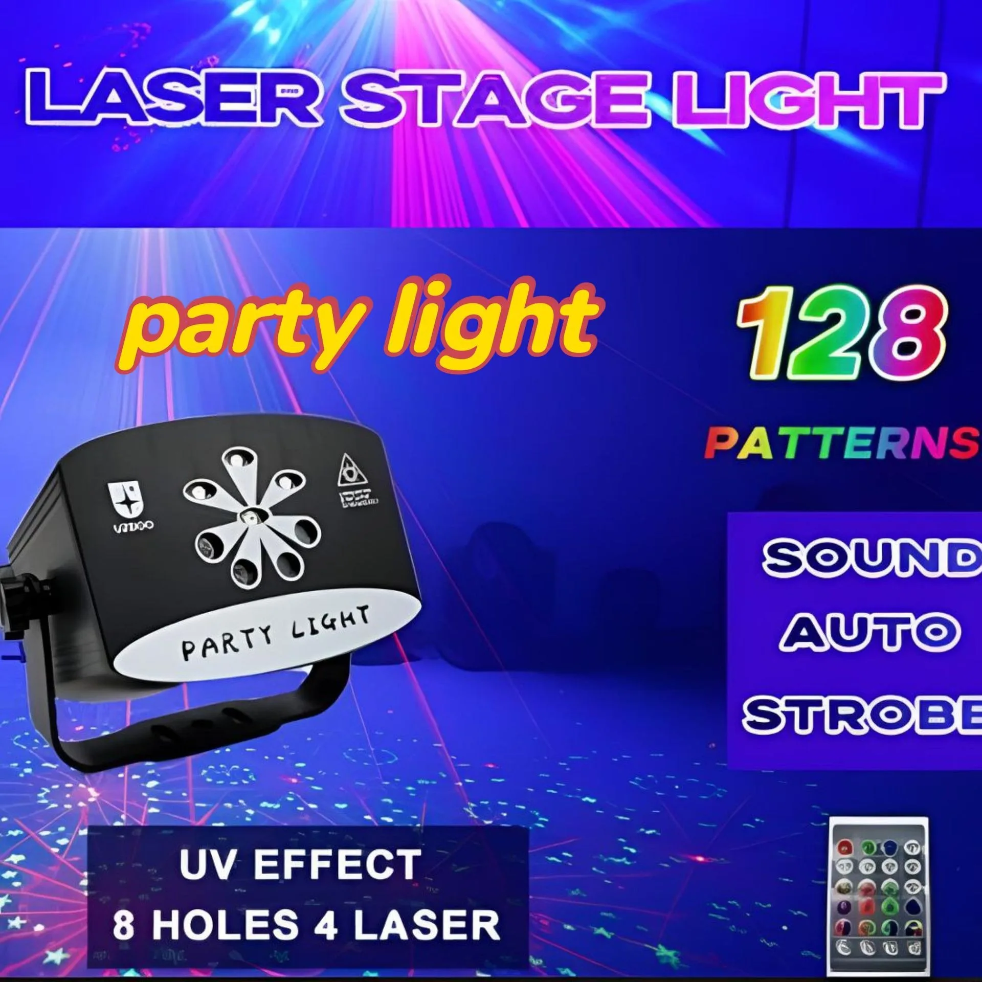 

Party Dj Lamp Stage And Live Room Light Festival Rgb Colorful Project Light Bar And Club Voice Controlled Atmosphere Lighting