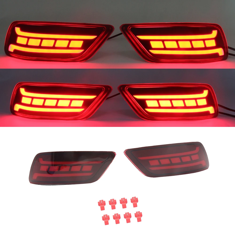 Ein Satz 3-Funktions-Antrieb, Wasser durchfluss lenkung und Brems-LED-Hecks toß stangen leuchten, die für Subaru 2008-2014 Subaru Förster geeignet sind