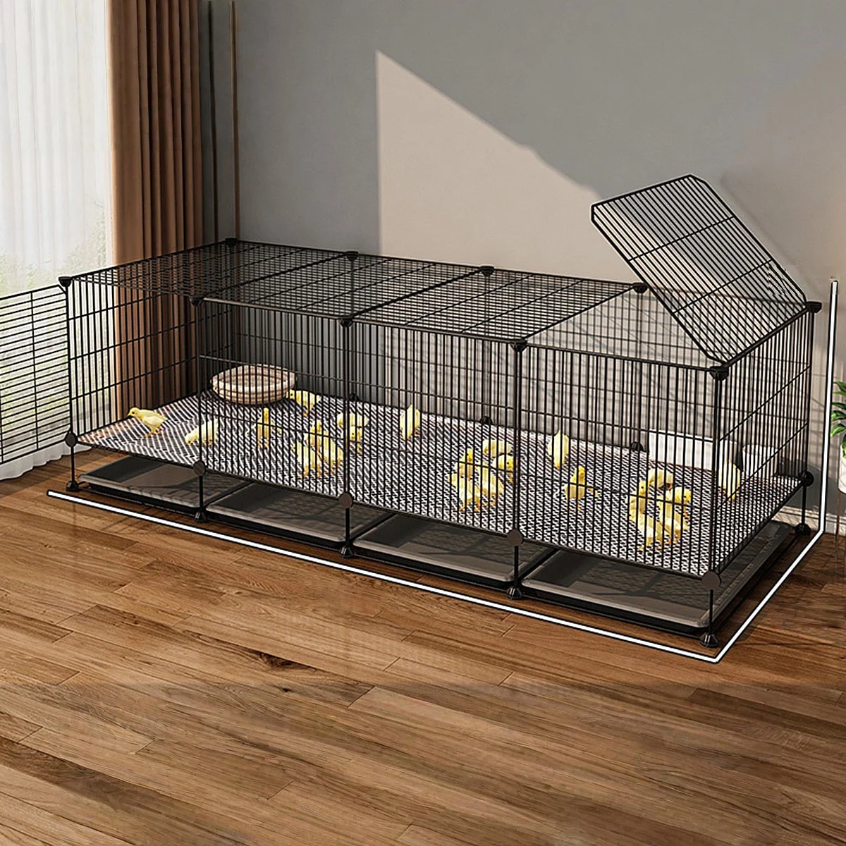 

Chicken Brooder Cage, Indoor Breeding Cage, Chicken Cage for Rearing Chicks, Quail Cage, Small Yellow Duck Cage, Large Household Cage, Empty Cage