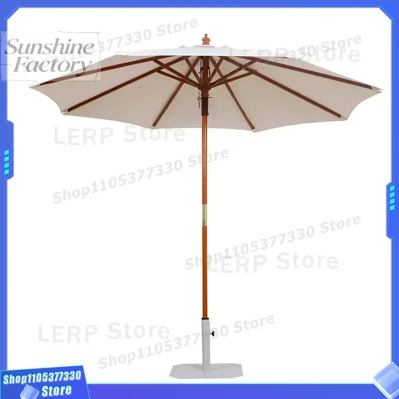 MIA Outdoor Sun Parasol ECO Friendly Green Bamboo Umbrella Recycle Wooden Umbrellas Patio Garden for Hotel