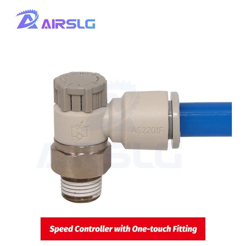 Speed Controller mit One-touch-Fitting AS1201F-M5-04A AS1201F-M5-06A AS2201F-01-04AS AS2201F-01-06SA AS2201F-01-08SA 01-10SA
