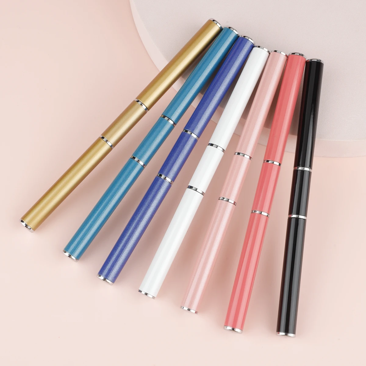 1pcs Dual Ended Nail Art Brushes Acrylic UV Gel Extension Builder Flower Painting Pen Brush Remover Spatula Stick Manicure Tools