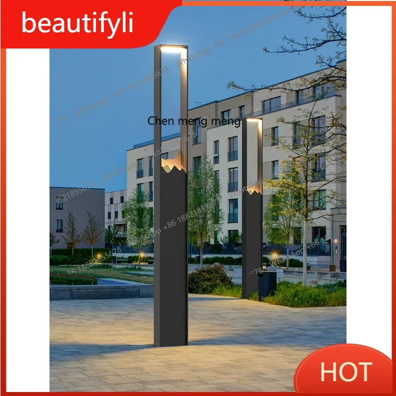 

L6080 Outdoor Chinese courtyard solar high pole light villa community waterproof landscape light Chinese community garden light