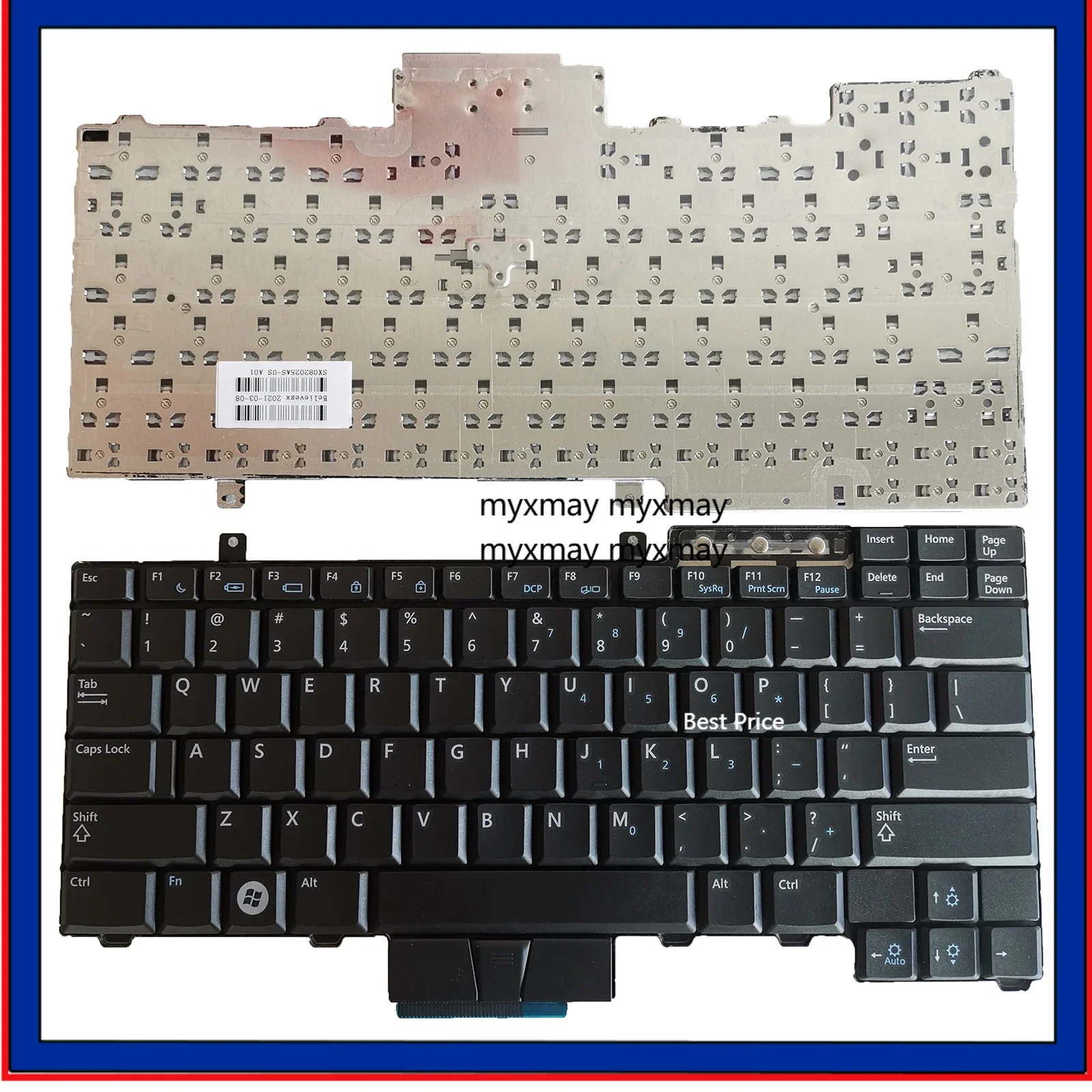 

US Laptop Keyboard for DELL Latitude E6400 E6410 M2400 E6500 M4500 E6510 NSK-DB10U 0HT517