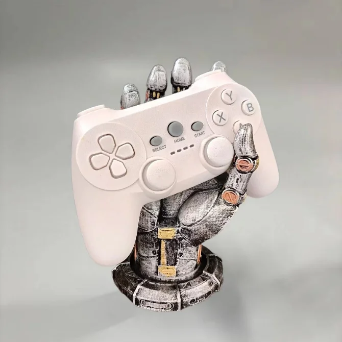 

New Switch Game Controller Creative Bracket Cyberpunk Craft Ornament Resin Mechanical Arm